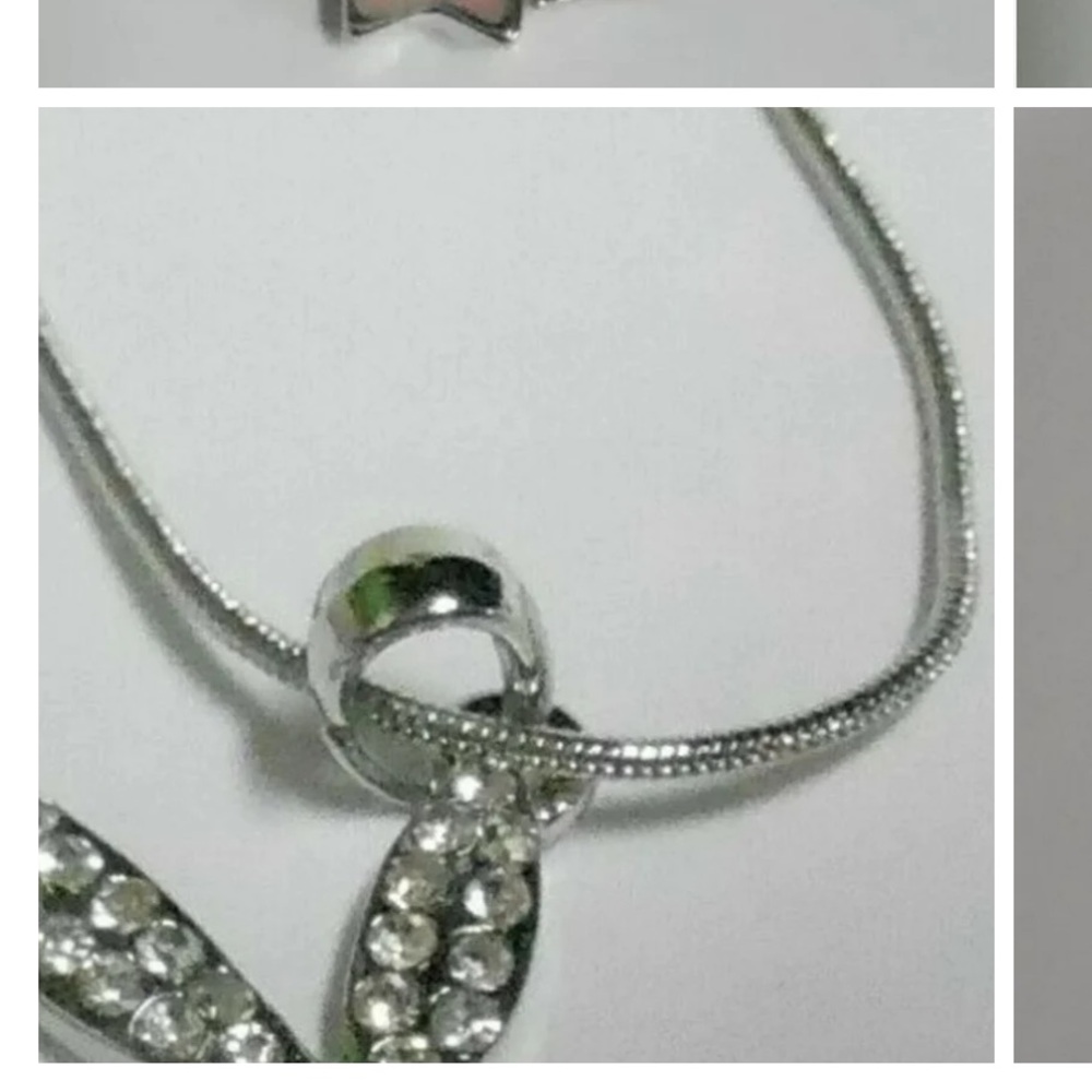 Elegant Silver and RED Crystal Bunny Pendant Necklace my PLAY BOY STYLE NEW - Picture 10 of 12